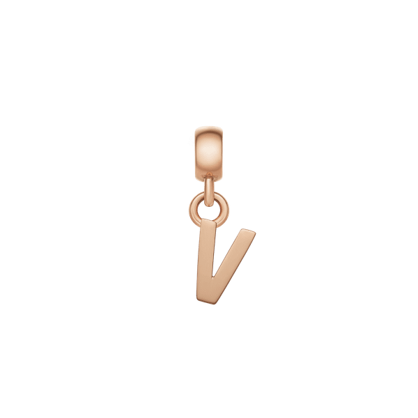 Daniel Wellington DW Charm Letter V Rose Gold