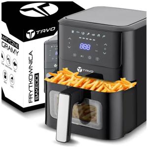 Frytkownica Beztłuszczowa Air Fryer 6L 2500W Frytownica Z Termostatem Tacka
