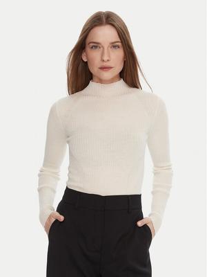 TWINSET Sweter 252TT3111 Écru Slim Fit