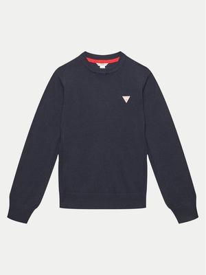 Guess Sweter L0YR03 Z2VV0 Granatowy Regular Fit