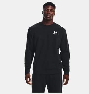 Under Armour UA Icon Fleece Crew męska bluza bez kaptura na co dzień czarna (S)
