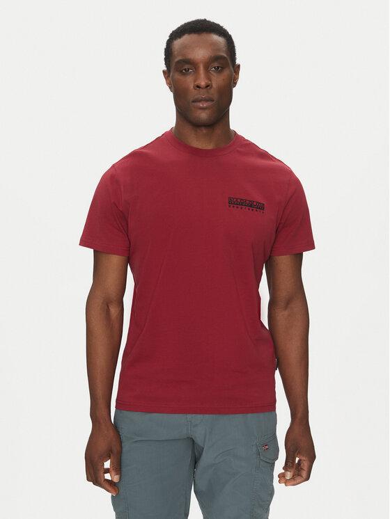 Napapijri T-Shirt S-Vignoni NP0A4ILX Czerwony Regular Fit