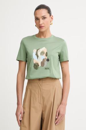 MM by Max Mara T-shirt damski bawełniany LICENZA