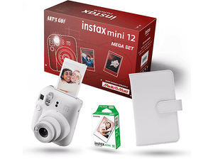 Aparat FUJIFILM Instax mini 12 Mega Set ( Album + wkłady) Biały