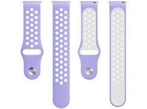 Pasek BELINE Sport Silicone szerokość 20mm Fioletowo-biały