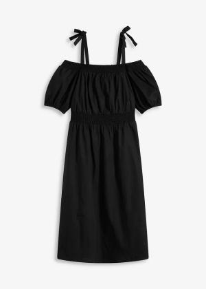 Sukienka off-shoulder z czystej bawełny organicznej