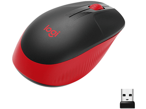 Mysz bezprzewodowa LOGITECH M190 Czerwony 910-005908