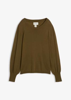 Sweter z balonowymi rękawami