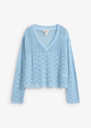 Lekki sweter ażurowy