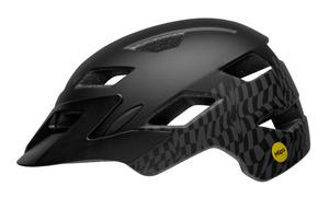 Kask dziecięcy BELL SIDETRACK wavy checks matte czarny Uniwersalny (47–54 cm) (47-54)
