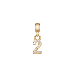 Daniel Wellington DW Charm Number 2 Gold