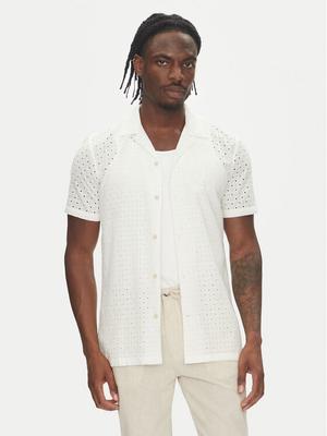 Lindbergh Koszula 30-203569 Biały Relaxed Fit