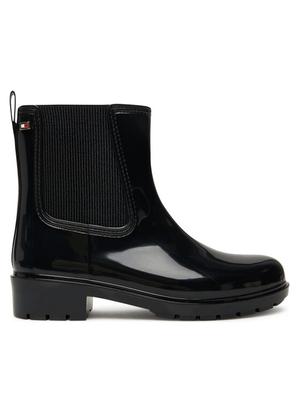 Tommy Hilfiger Kalosze Flag Hardware FW0FW08966 Czarny