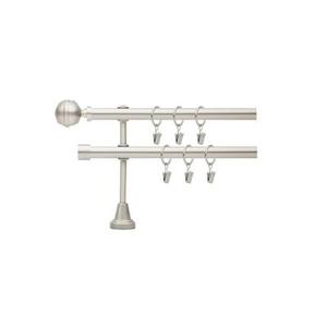 Karnisz podwójny Kula Lux 19 mm 200 cm satyna
