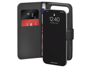 Etui z klapką SBS Wallet Stand do iPhone 17 Air Czarny