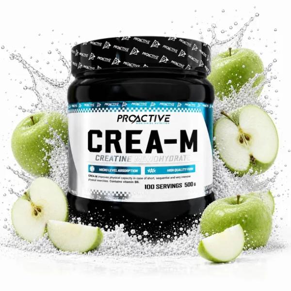 KREATYNA MONOHYDRAT KREATYNY Creatine ProActive Crea M 500g ZIELONE JABŁKO