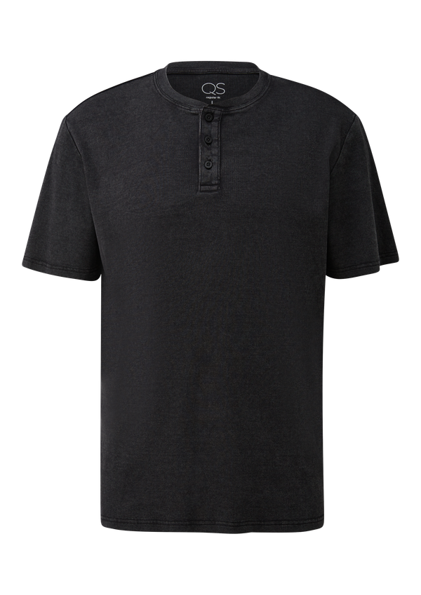 Sprany henley z prążkowaną teksturą