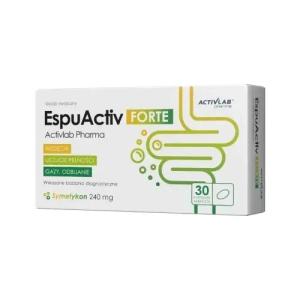EspuActiv FORTE Symetykon 240 mg wzdęcia uczucie pełności gazy 30 kapsułek