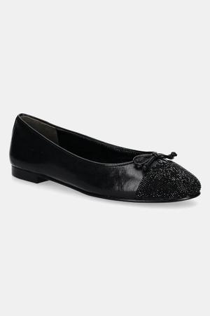 Tory Burch baleriny skórzane Cap-Toe Pave Ballet