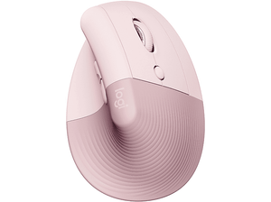 Mysz bezprzewodowa, pionowa LOGITECH Lift Różowy 910-006478