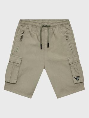 Guess Szorty materiałowe L2RD01 D3XN0 Khaki Regular Fit