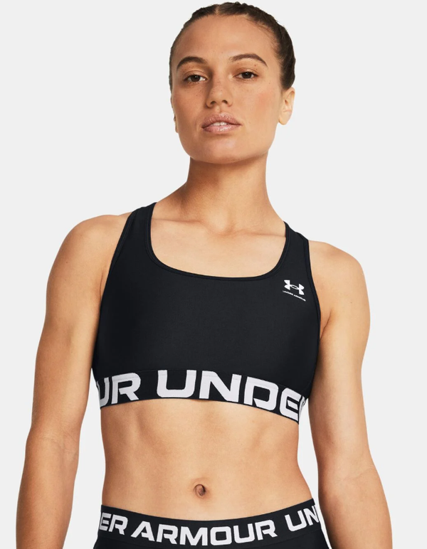 UNDER ARMOUR biustonosz sportowy do ćwiczeń HG Mid czarny (XS)