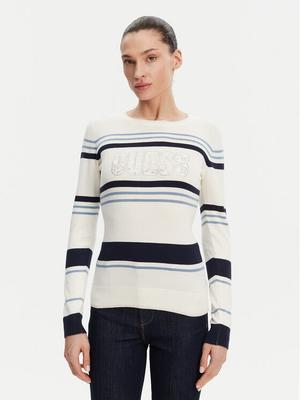 Guess Sweter W5GR18 Z2NQ2 Écru Slim Fit