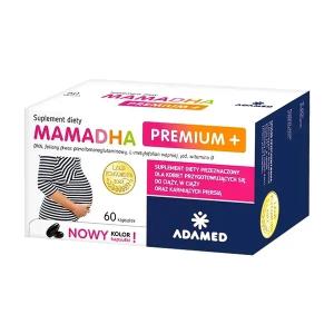 MamaDHA PREMIUM PLUS witaminy w ciąży, 60 kapsułek