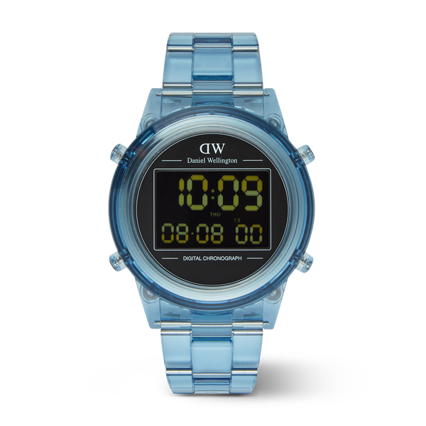 Daniel Wellington DW Watch Retro Digital Light Blue 42mm