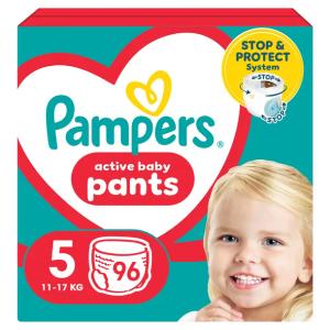 Pampers Active Baby Pants Pieluchomajtki, rozmiar 5, 11kg-17kg, 96 szt, BOX
