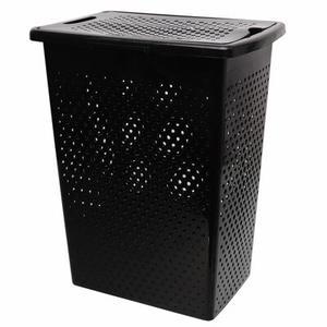 Kosz na pranie Malva Slim 37 l czarny