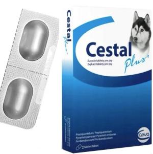 Tabletki dla psa na odrobaczenie Ceva Cestal Plus 2szt