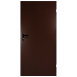 Drzwi techniczne T43 99 x 203,4 cm brązowe uniwersalne D.90