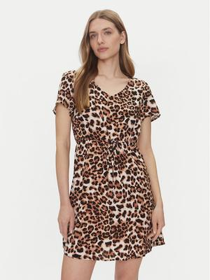 Vero Moda Sukienka codzienna Easy Joy 10307990 Brązowy Regular Fit