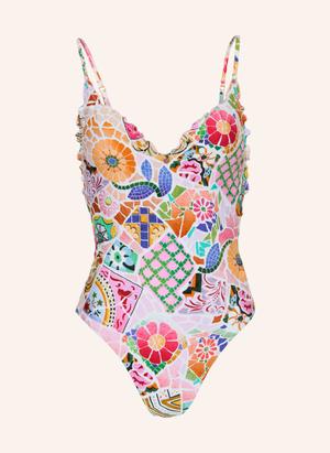 Seafolly Strój Kąpielowy Beach Bohème pink