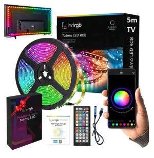 Taśma LED USB 5050 TV RGB 5M Ledy do Telewizora Podświetlenie PILOT APKA 5V