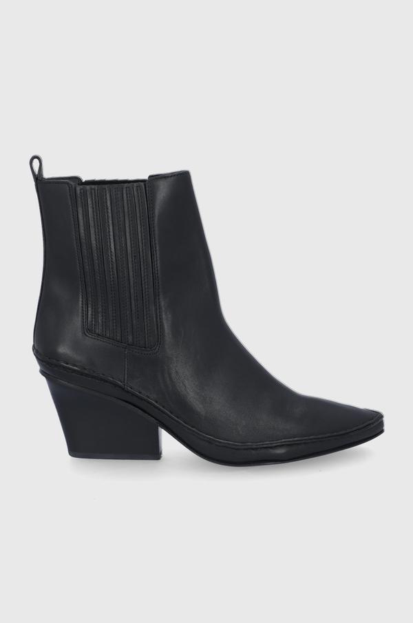Tory Burch Kowbojki skórzane Lila
