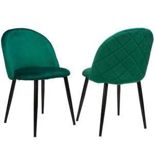 KRZESŁO TAPICEROWANE DC-018-1 ZIELONY WELUR OUTLET