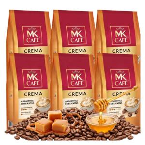 Kawa Ziarnista MK Cafe Crema kawa mieszana arabica robusta zestaw kaw 6kg