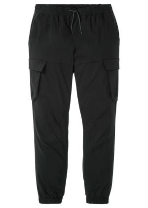 Spodnie bojówki ze stretchem i gumką w talii, Regular Fit Straight
