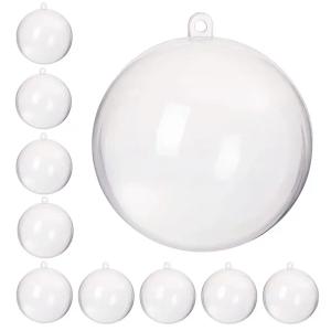 BOMBKA AKRYLOWA Bomki akrylowe PRZEŹROCZYSTE kule Transparentne 8cm 10szt