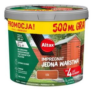 Impregnat Jedna Warstwa 4 lata tik 5 l Altax