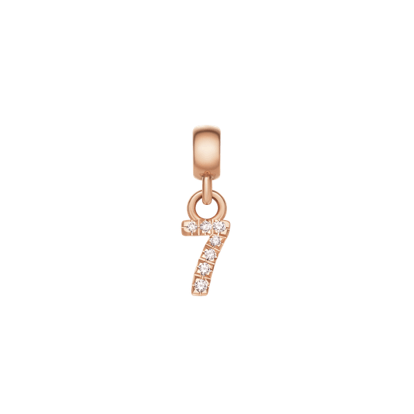 Daniel Wellington DW Charm Number 7 Rose Gold