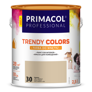 Farba Trendy Colors kawowy (30) 2,5 l Primacol Professional