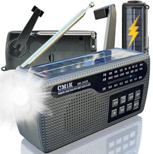 RADIO AWARYJNE EWAKUACYJNE SOLARNE SOS LATARKA NA KORBKĘ POWERBANK POMOCNE