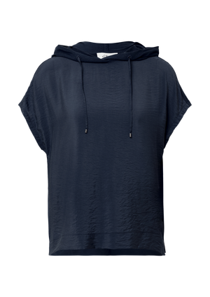 Bluza z kapturem z mieszanki materiałów