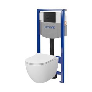 Zestaw podtynkowy z miską WC B971 SYSTEM 50 PNEU MZ113 deska DUR SLIM przycisk czarny mat Cersanit