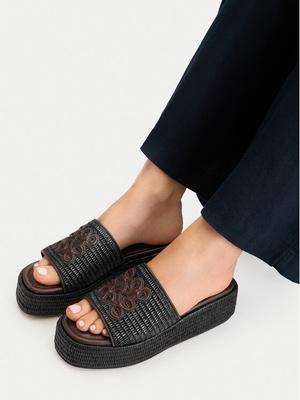 Nine West Klapki EO-259-8201 Czarny