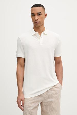 Guess polo męskie z lyocellem
