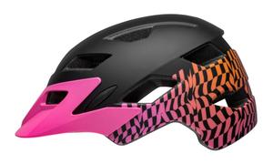 Kask dziecięcy BELL SIDETRACK wavy checks matte różowy Uniwersalny (47–54 cm) (47-54)